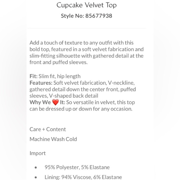 Free People•Cupcake top•Velvet Ruched Puff Sleeve V-Neck•sz L - Picture 7 of 14